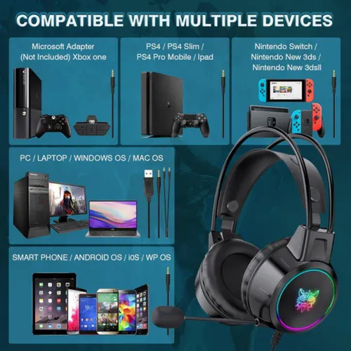 ONIKUMA X15 PRO RGB Gaming Headphones