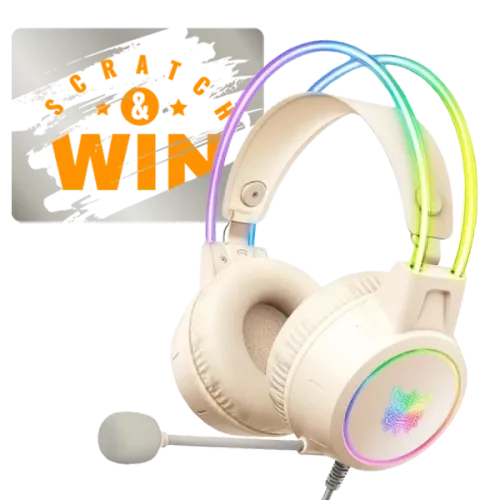 ONIKUMA X15 PRO TYPE-C WIRED RGB  GAMING HEADSET - Beige