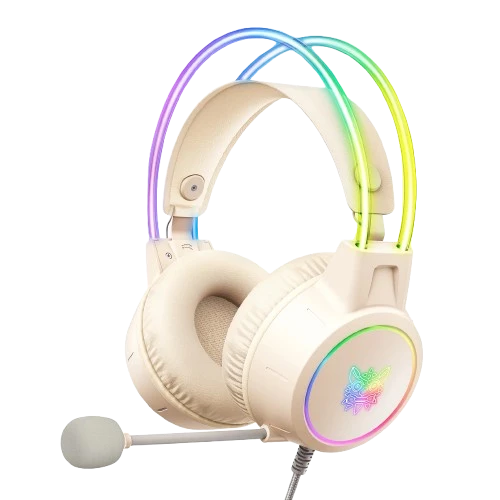 ONIKUMA X15 PRO TYPE-C WIRED RGB  GAMING HEADSET - Beige