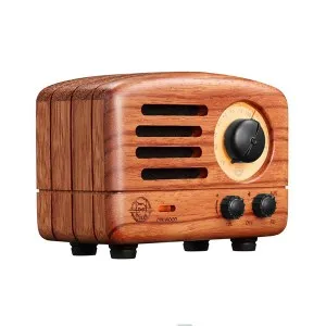 OTR Wood Portable FM Radio & Bluetooth Speaker