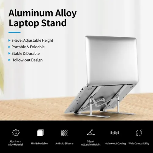 P1S 6-Level Adjustable Steel Creative Laptop Stand