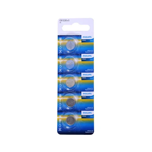 Philips CR1220 3V Lithium Coin Cell Battery (05pcs)