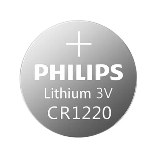 Philips CR1220 P2BC/93 3V Lithium Batteries - 2 Pieces
