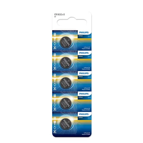Philips CR1632 3V Lithium Coin Cell Battery (05pcs)