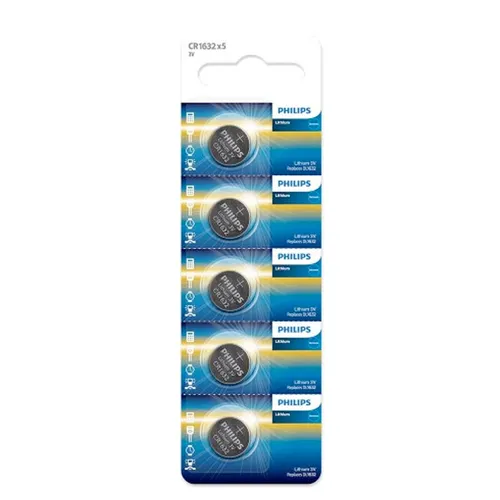 Philips CR2016 3V Lithium Coin Cell Battery (05pcs)