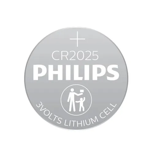 Philips CR2025 P2BC/93 3V Lithium Batteries - 2 Pieces