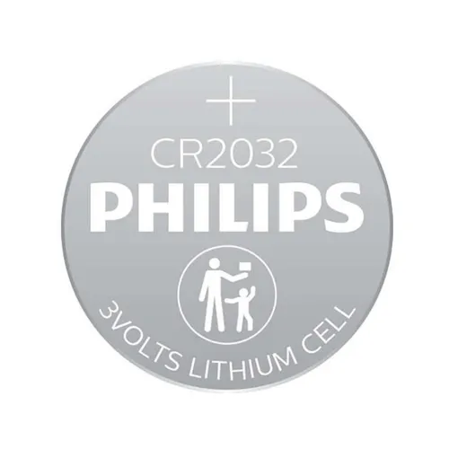 Philips CR2032 P2BC/93 3V Lithium Batteries - 2 Pieces