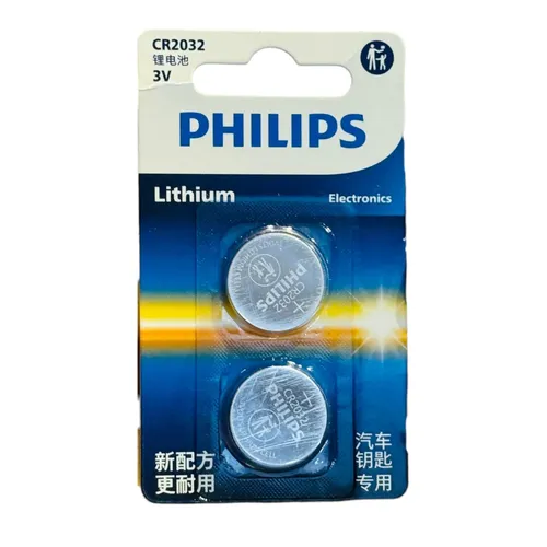 Philips CR2032 P2BC/93 3V Lithium Batteries - 2 Pieces