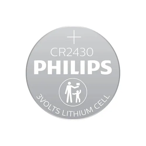 Philips CR2430 P2BC/93 3V Lithium Battery - 2 Pieces