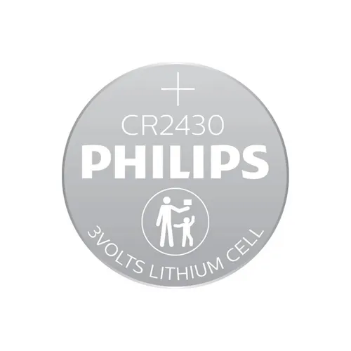 Philips CR2430 P2BC/93 3V Lithium Battery - 2 Pieces