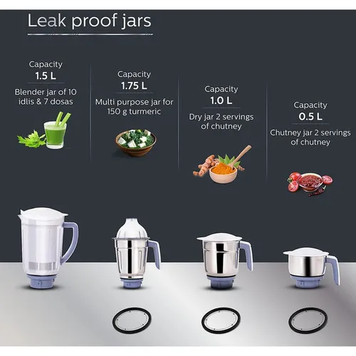 Philips HL7701/00 4 Jar 750W Mixer Grinder