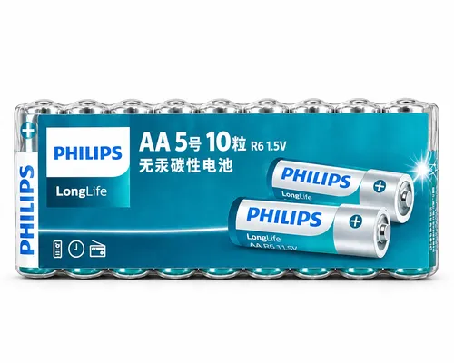Philips LongLife AA R6 1.5V Batteries 6 Pieces