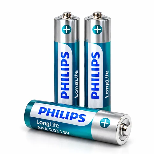 Philips LongLife AAA R03 1.5V Batteries 4 Pieces