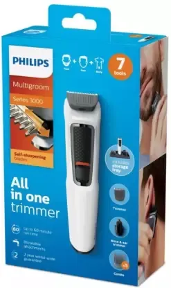 Philips Series 3000 MG3721 7 in 1 Multigroom Trimmer