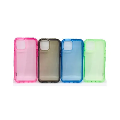 Piblue Hard Transparent Back Cover for iPhone 12
