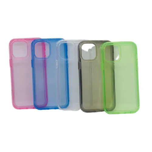 Piblue Hard Transparent Back Cover for iPhone 12