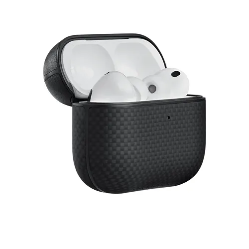 Pitaka Aramid Fiber Case for AirPods Pro 3 – Black/Gray