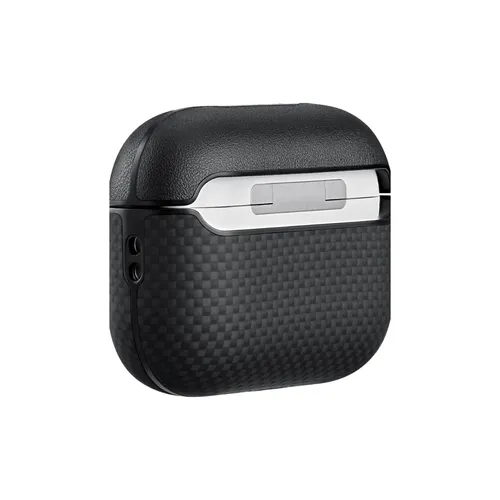Pitaka Aramid Fiber Case for AirPods Pro 3 – Black/Gray