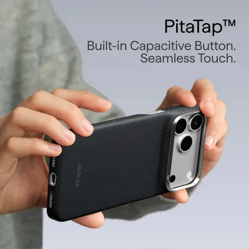 PITAKA Argyle Lava Black PitaTap™ Case – EDGE