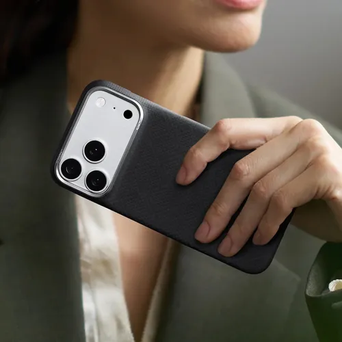 PITAKA Argyle Lava Black PitaTap™ Case – EDGE