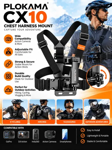 Plokama CX-10 Chest Mount Phone Holder