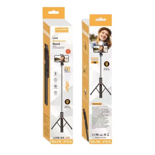 Plokama Live-K9 LED Selfie Stick Tripod