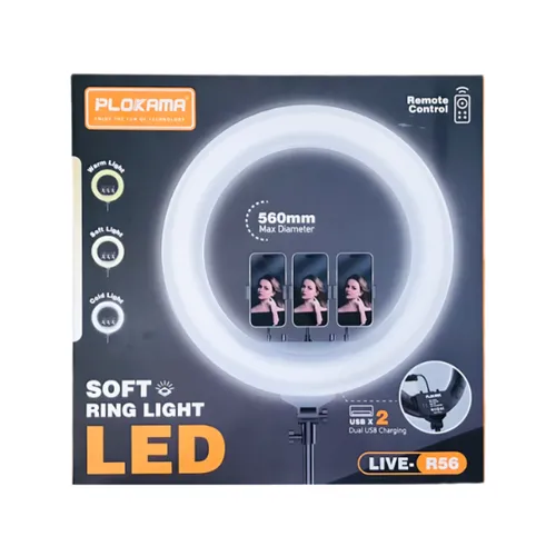 Plokama Live-R56 56CM Soft LED Ring Light