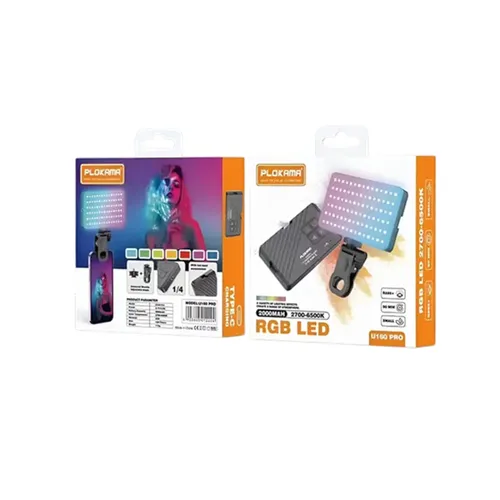 Plokama U160 Pro 2000mAh RGB LED Light Panel