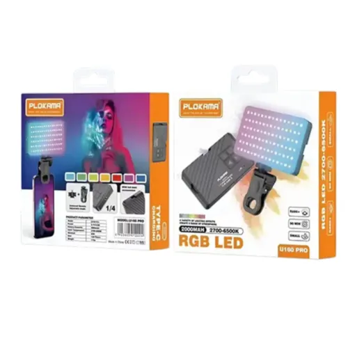 Plokama U160 Pro Rechargeable RGB LED Light