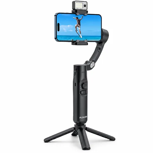 PLOKAMA X5 Pro Tripod AI with Ring Magnetic Gimbal