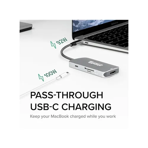 Plugable 7-in-1 USB-C Multiport Hub Adapter