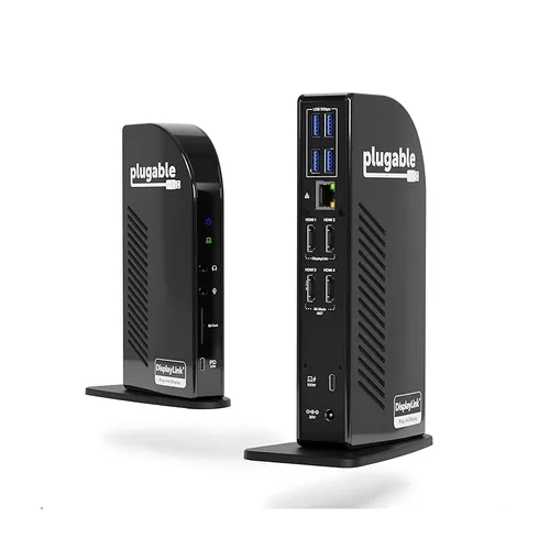 Plugable UD-3900C4-UK 14-in-1 USB-C 4 HDMI Displays Docking Station