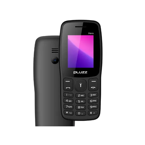 Pluzz Hero Button Phone – Black
