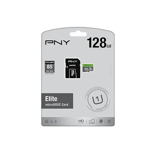 PNY 128GB Elite Class 10 U1 micro SDXC Flash Memory Card