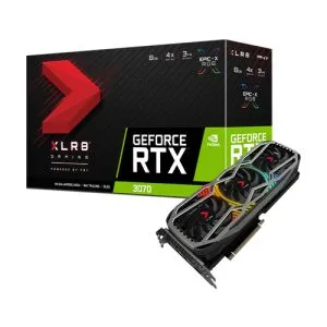PNY GEFORCE RTX™ 3070 8GB GDDR6 XLR8 Gaming REVEL™ EPIC-X RGB™ Triple Fan GRAPHICS CARD