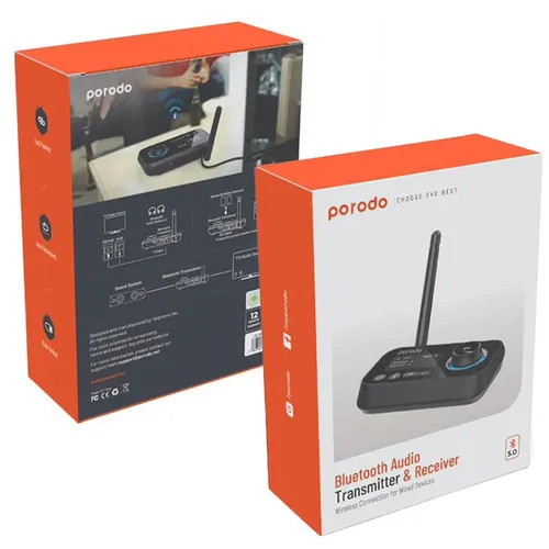 Porodo 3 in 1 Bluetooth Transmitter & Receiver Wireless Audio Adapter