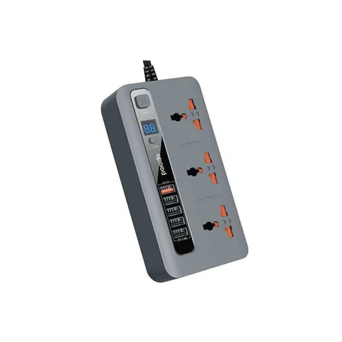 Porodo 4 USB Port 3.4a + 1QC 3.0 Universal Power Socket