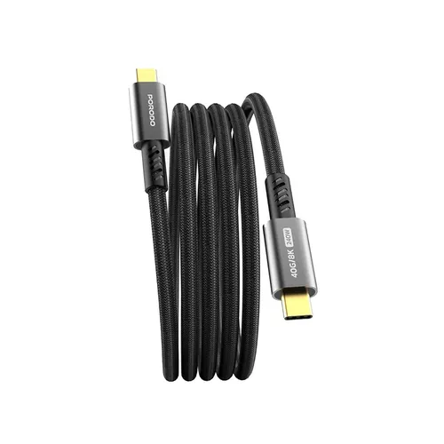 Porodo 40Gbps 8K 60hz USB4 1.8M Braided Thunderbolt USB-C Cable