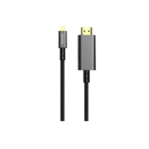 Porodo 4K HDMI to Lighting Braided Cable