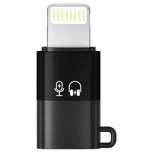 Porodo Audix Pro Lavalier Dual Microphone for USB-C Devices with Lightning Converter Adapter