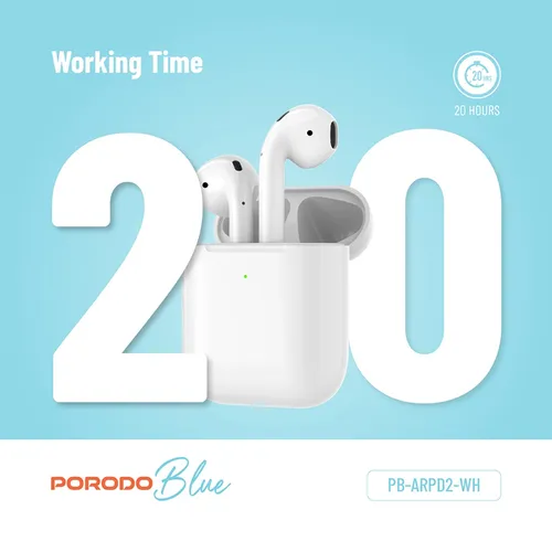 Porodo Blue Deep Bass Wireless Earbuds 2