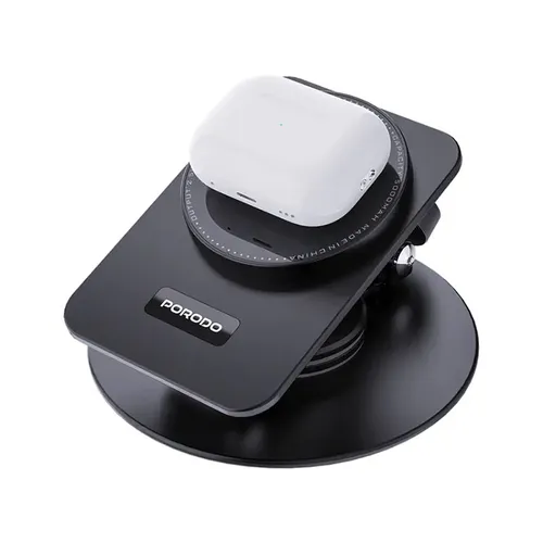 Porodo FWC035 Wireless Charging Rotating Stand