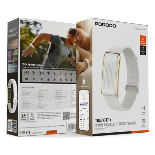 Porodo Trackfit X Smart Bracelet Fitness Tracker Magnetic Strap