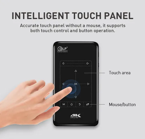 Portable Mini Projector With 4K and 3D Support -P09-ii