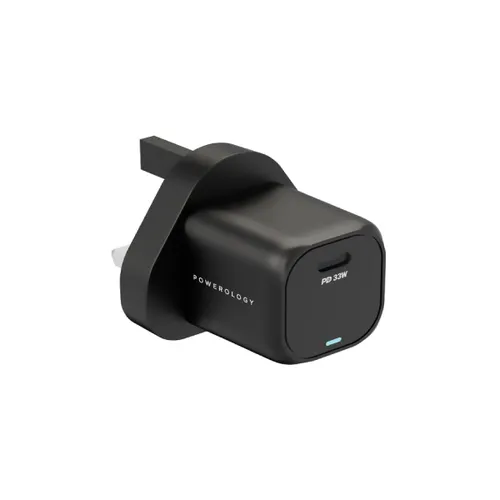 Powerology 33W GaN PD Charger – Black