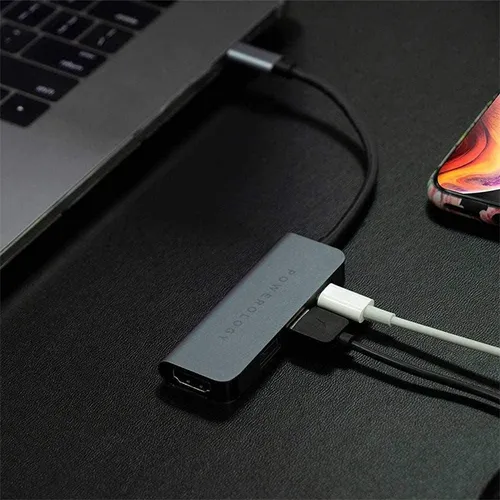 Powerology 4-in-1 USB-C Hub