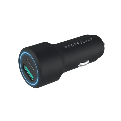 Powerology 43W Ultra-Quick Dual Port Car Charger