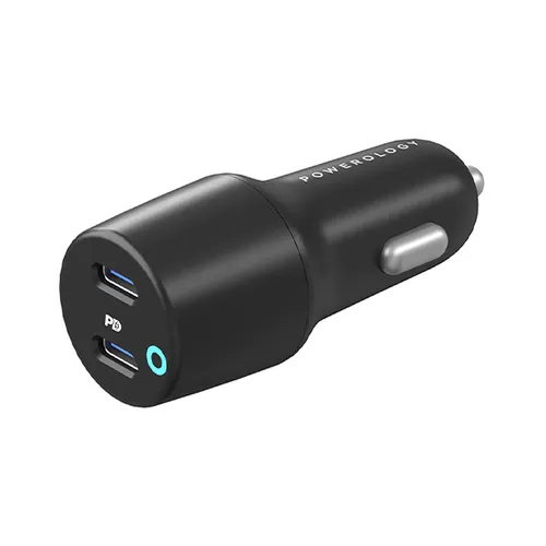 Powerology 45W Ultra Quick Dual Type-C Car Charger