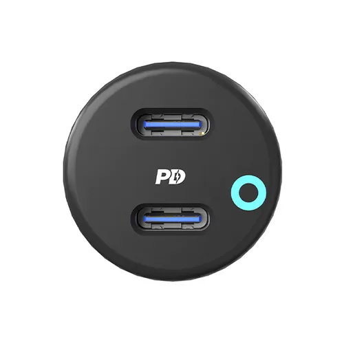 Powerology 45W Ultra Quick Dual Type-C Car Charger