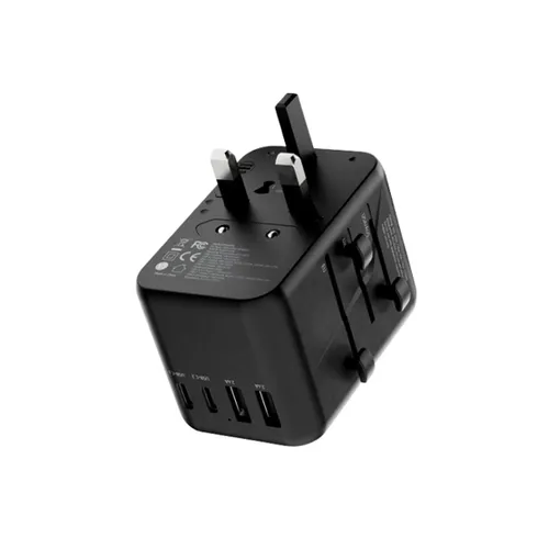 Powerology 65W PD Universal Multi-Port Travel Adapter